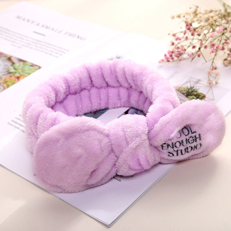 Cute Korean Style Plush Bow Hairband Women Cute Korean Style Plush Bow Hairband Women